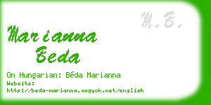 marianna beda business card